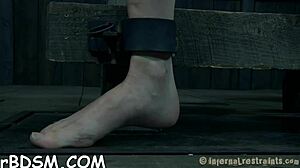 Sadomasochism Electricity with Bound Pussy and Cock