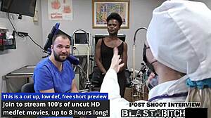 Behind the scenes, Rina Arems pussy gets fucked hard in latex outfit and blasted with a jizz cannon close-up