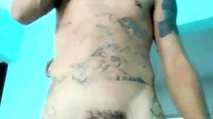 Slim Guy Shows His Good Toy In The Living Room