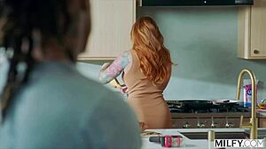 Sophia, curvy milf, tempted by college studs' BBC! 😏