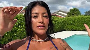 Horny Colombian Mariana Martix Celebrates With Huge American Cock Boldly