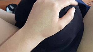 my girlfriend licks my big clit to orgasm