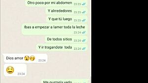 my latina girlfriend tries the cum and loves it on web chat.