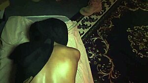 Petite Arab Muslim in Military Uniform Gives First-Time Footjob in Afghan Whorehouse Reality Scene