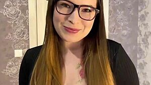 i fuck the beauty in glasses until she moans