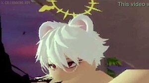 Roblox bunny goth girl gets hard doggystyle fucking bent over in anime hentai