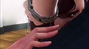 Brunette Student Sucks Teacher's Cock Intensely In Classroom