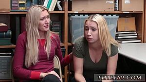 Girl cop catches stepmother and daughter in trouble