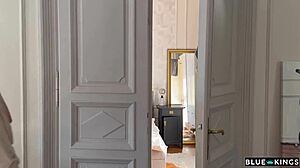 i watched that naughty teen ride in the dorm threesome