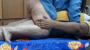 indian college girl flashes roommate before sucking boyfriend's cock