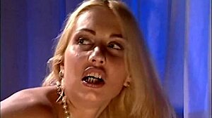 Julie Silver in lingerie rides hard for anal licking and fingering in stockings