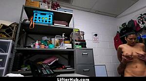 i'm the officer pressurin the teen ta strip nakid in the garage