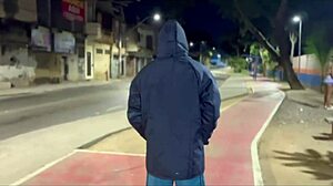 wife asks for help crossing train tracks and thanks the guy