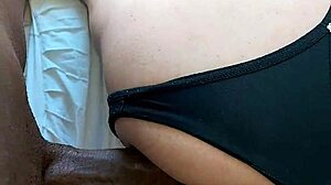 Security guard fucks transvestite ass in shopping store