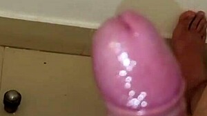 Intense masturbation with cumshot moans and pleasure