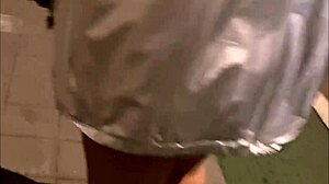 Showing my small tits and pussy in public without panties. Want to see more?