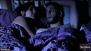 Hot Lesbian Chicks Sinn Sage and Aiden Starr Dominate Each Other's Pussies