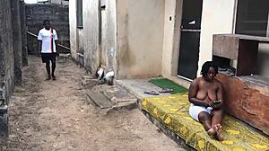 My fat ass neighbour loves fucking outdoor with big cocks 😈