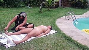 got wet during massage by naughty odalisque taissa winkler