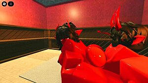 Demon Girl SEDUCES with HOT OILED Body in SAUNA on Roblox