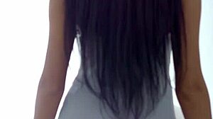 slim sex nymph boasts about her beautiful shaved curves during first time