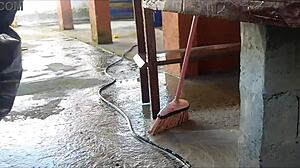 Hot Short Maid Fucks Me While Wife Is Away in House Area