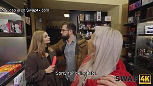 Swap4k veronica leal seduced young 18+ bisexual chick boyfriend cuckolding