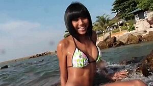 Bold Bareback Fuck on Beach