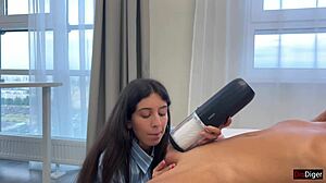 I got a powerful cumshot from my new toy!