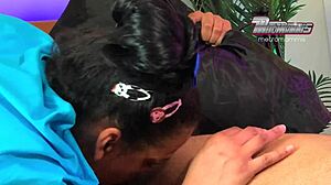 Dominican BBW from Bronx Gets BBC Throat Action