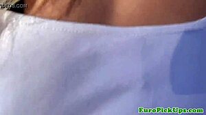 Pierced skater chick gives blowjob outdoors! 😍