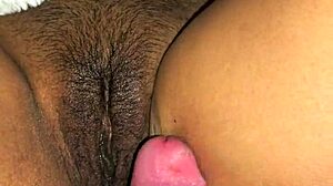 Cum on pussy up close latina milf wife in missionary
