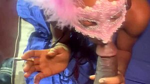 Sexy Young 18+ Afrolatina Slut's Amazing Blowjob To Daddy