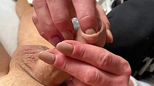 intense foreskin play and handjob with aftercare