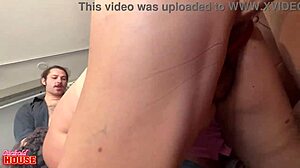 Cuckold Husband Watches Two Guys Double Penetrate His Wife