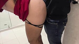 i'm fucking the tall secretary in the office bath, ending with creamy creampie, but i'm so kinky