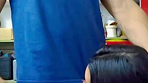 feeling quick blowjob cumshot with latina