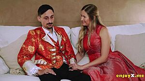 Blonde Adores Deep-Throating Cock in Depraved Action!