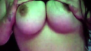 Colombian girl shows off her big tits and ass on webcam