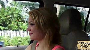 Hey, this blonde teen Dakota Skye fucks for a ride outdoors!