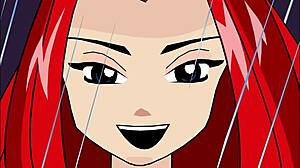 Blonde And Redhead Engage In Three-Way Animated Adventure