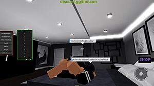 Roblox Baddie Bends Over for Rough Doggy Cum Slut Action