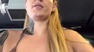 Training in bikini at beach gym