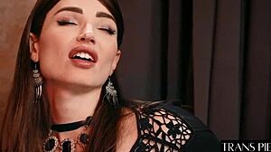 two shemale entice guy with monster cocks - natalie mars