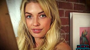 HOT Blonde Striptease!