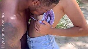 Public Roadside Action with Lover While Husband Watches