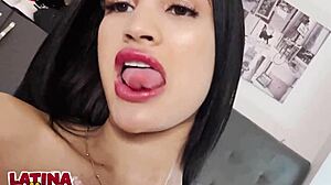 Latina teen gets creampie in casting