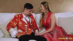 Blonde Adores Deep-Throating Cock in Depraved Action!