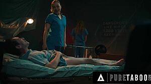 Pure Taboo: Demon Ashley Lane in Horror 3-Way with Nurse