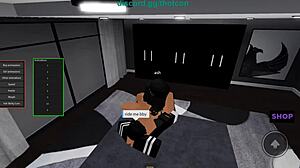 Roblox Baddie Bends Over for Rough Doggy Cum Slut Action